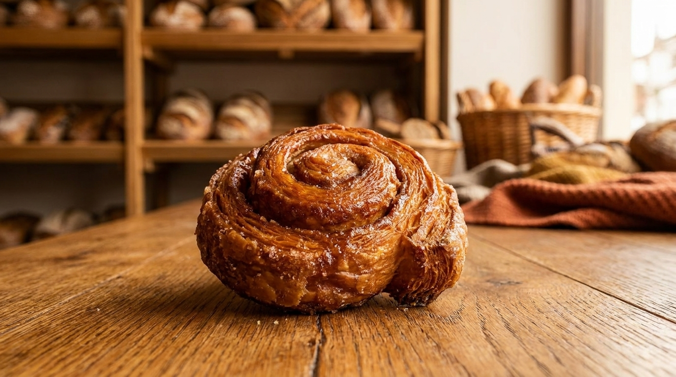 AI food photography warm wood style bakery bread with rustic background