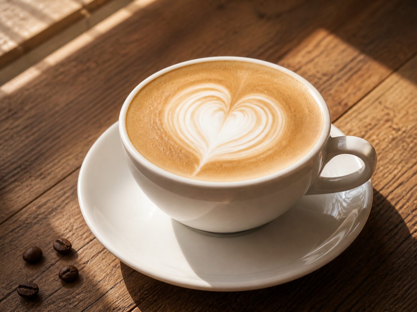 Warm latte art representation